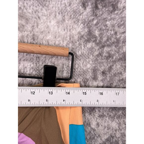 Tibi Skirt 8 Womens Midi / Maxi Colorful Striped Ruched - Picture 3 of 7